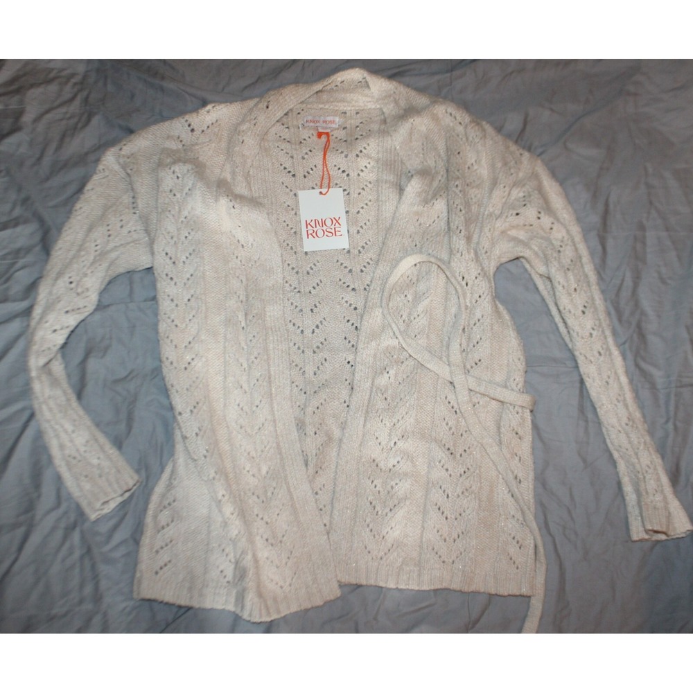 Women's Belted Cardigan - Knox Rose Cream XS